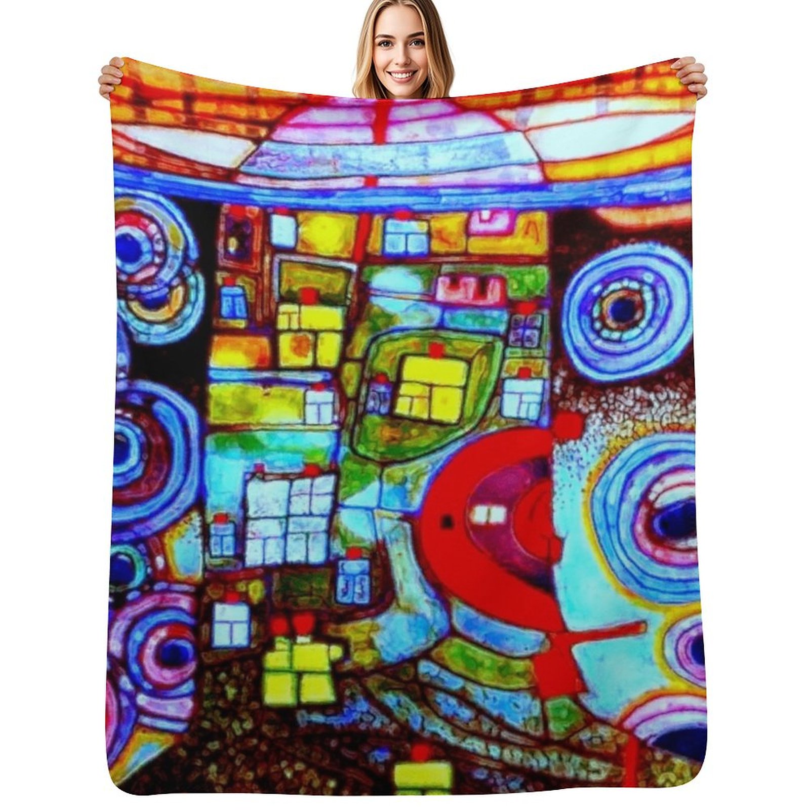3D Printing Qatar - Qatar 813 neon Throw Blanket Decoratives