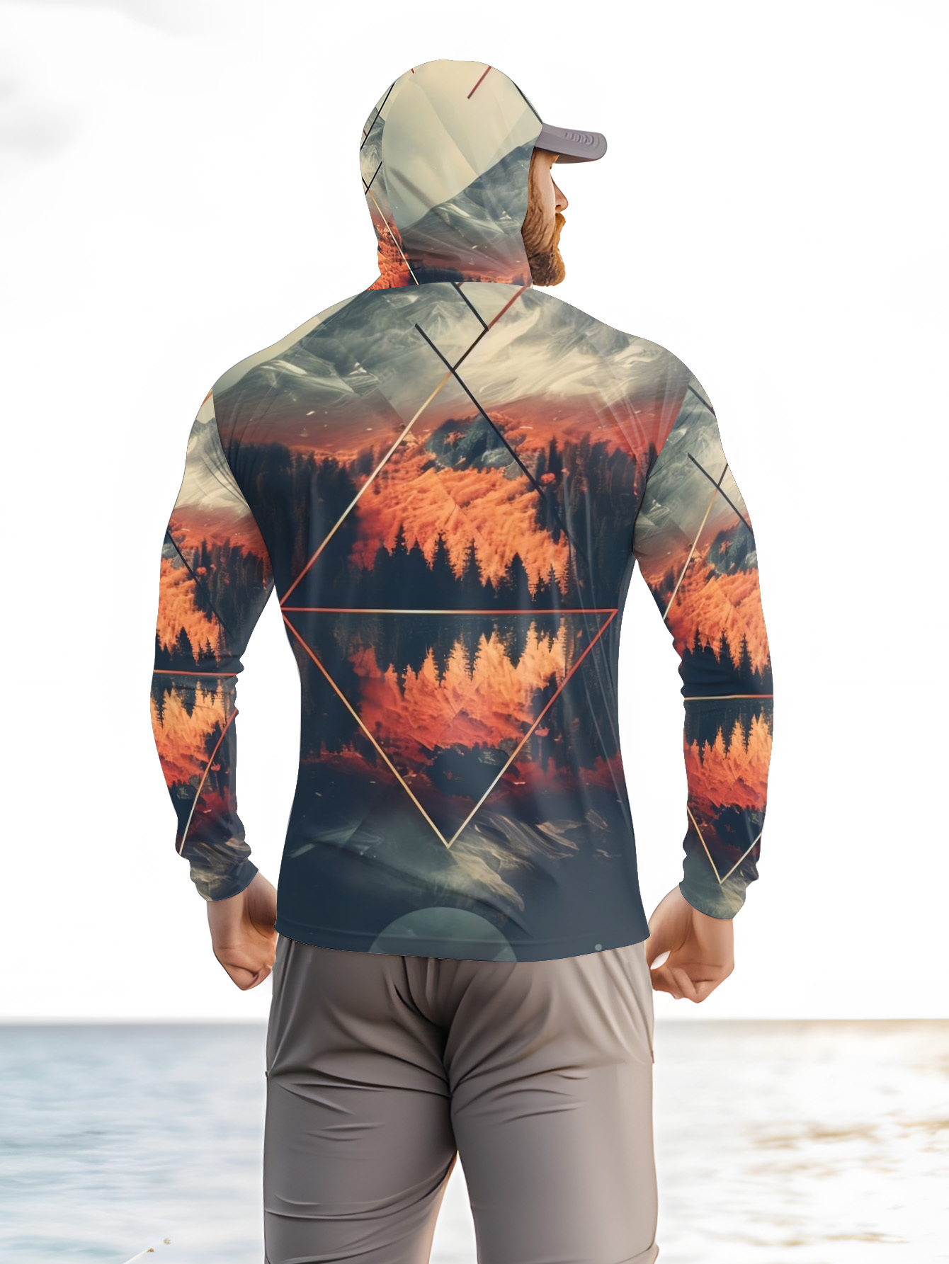 Outdoor Men's Fishing Hoodie B - đánh giá và giá 3D Printing Mask