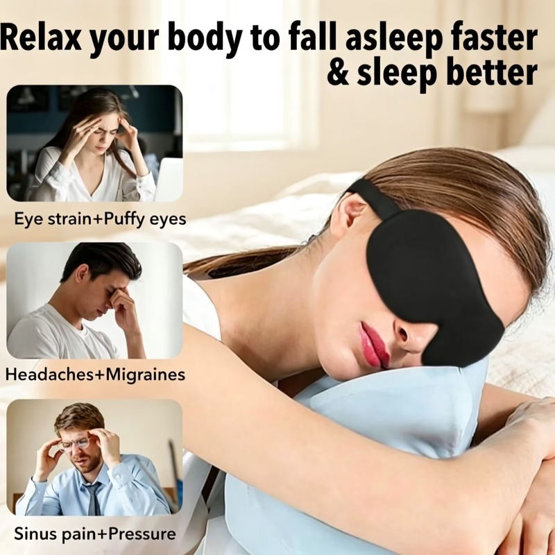 3D Sleep Mask Blindfold 2pcs S - đánh giá và giá 3D Printing Mask