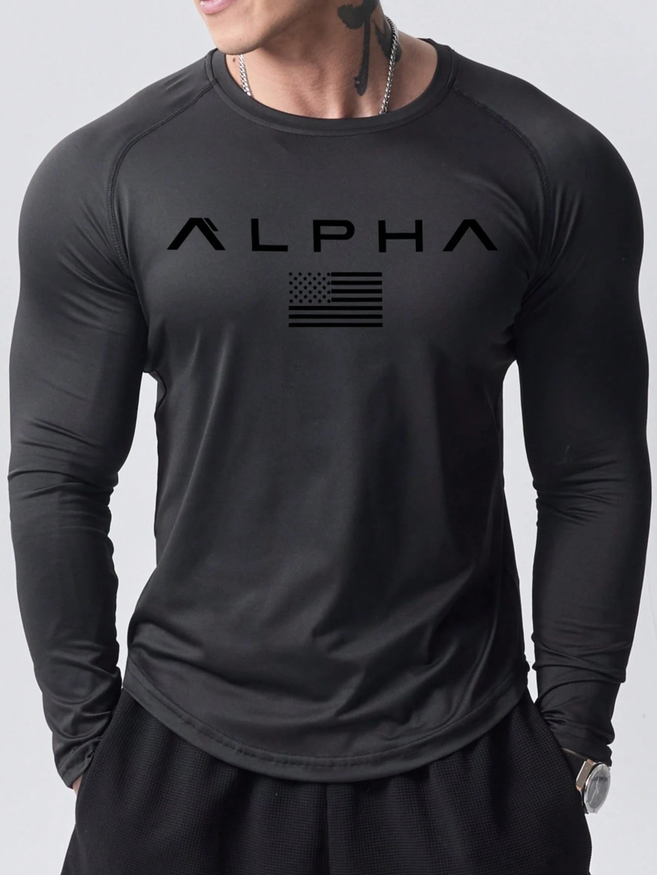New men's long-sleeved T-shirt - đánh giá và giá 3D Printing Custom