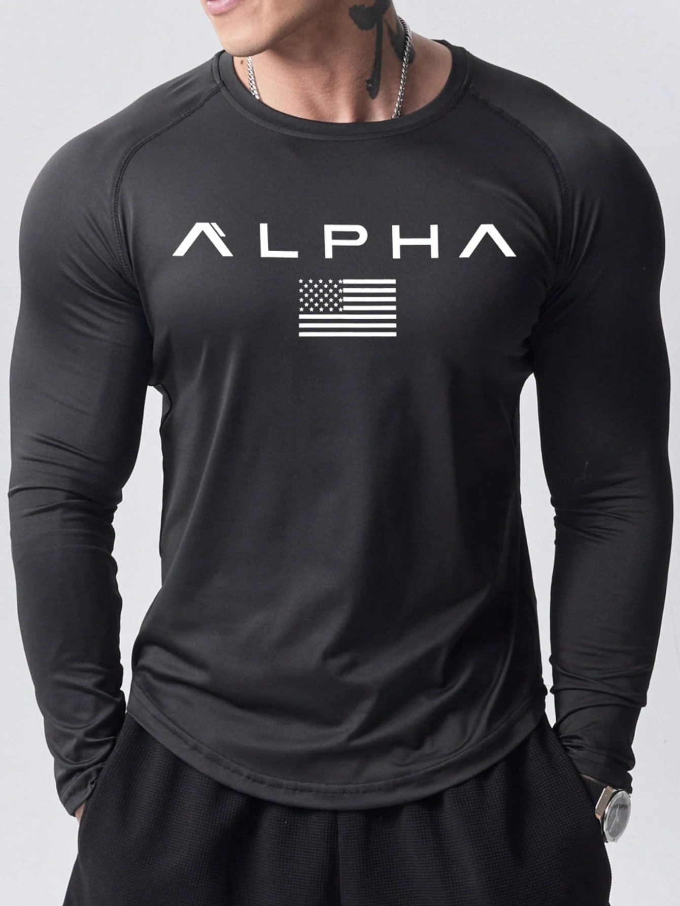New men's long-sleeved T-shirt - đánh giá và giá 3D Printing Custom