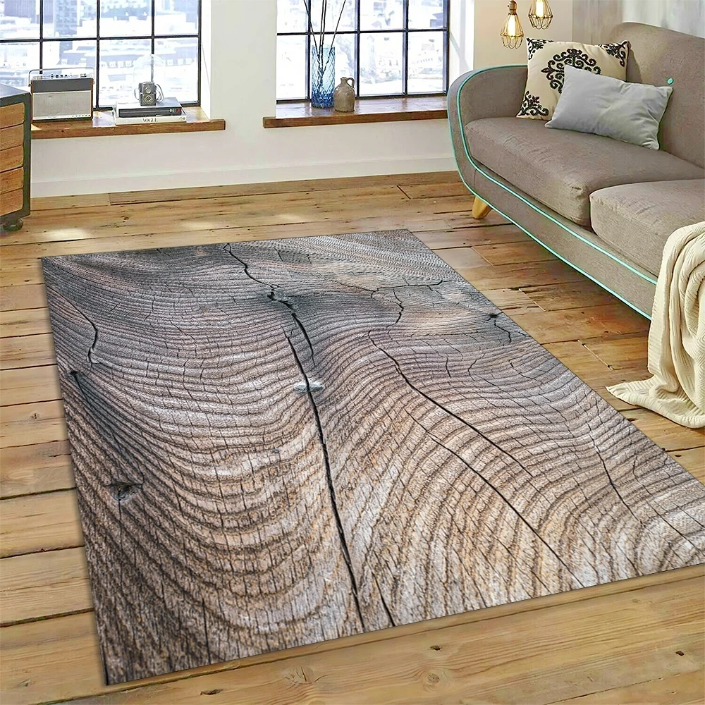 Color 3D Wood Grain Lines Rug  - đánh giá và giá 3D Printing Online Service