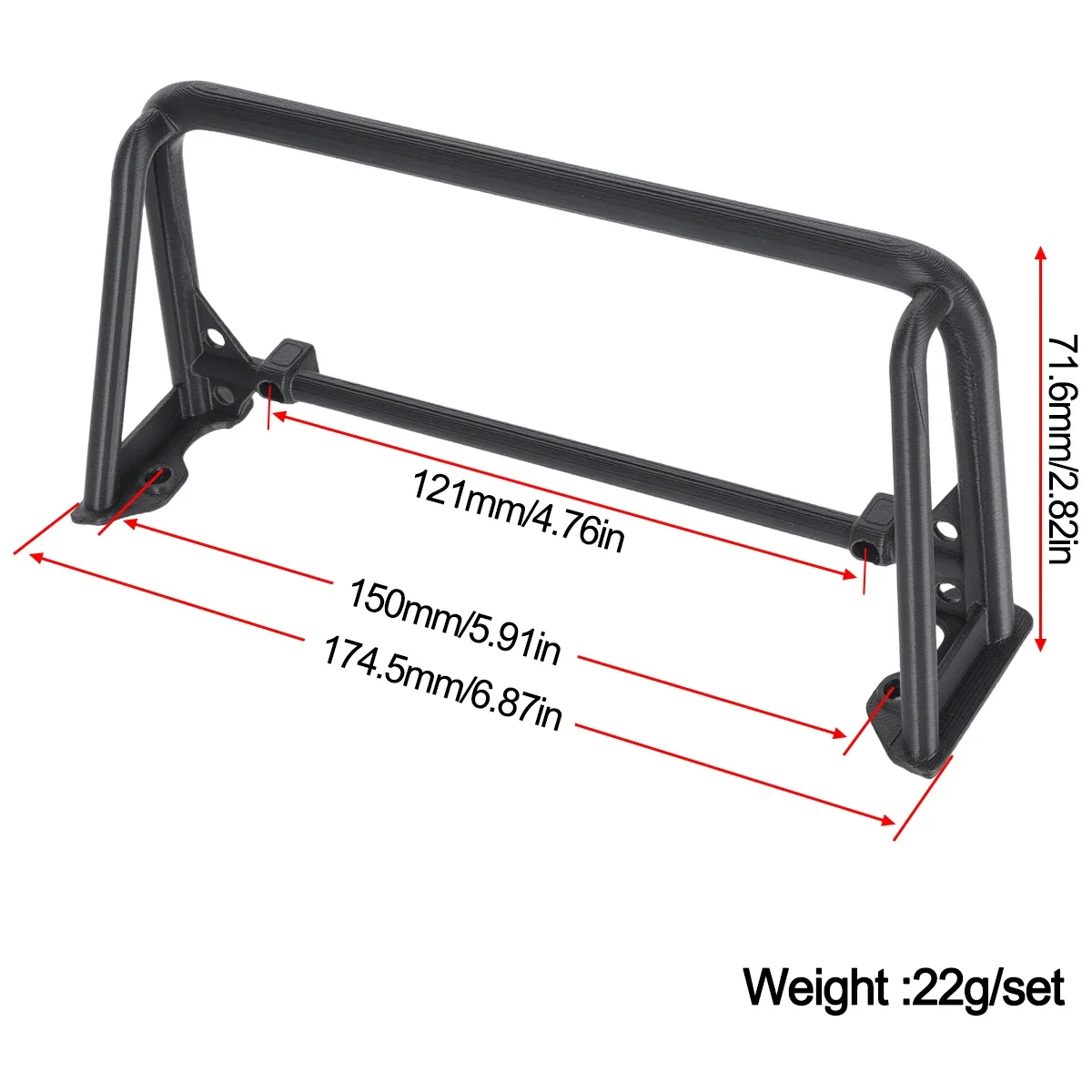 Nylon Roll Cage for Vanquish V - đánh giá và giá 3D Printing Nylon