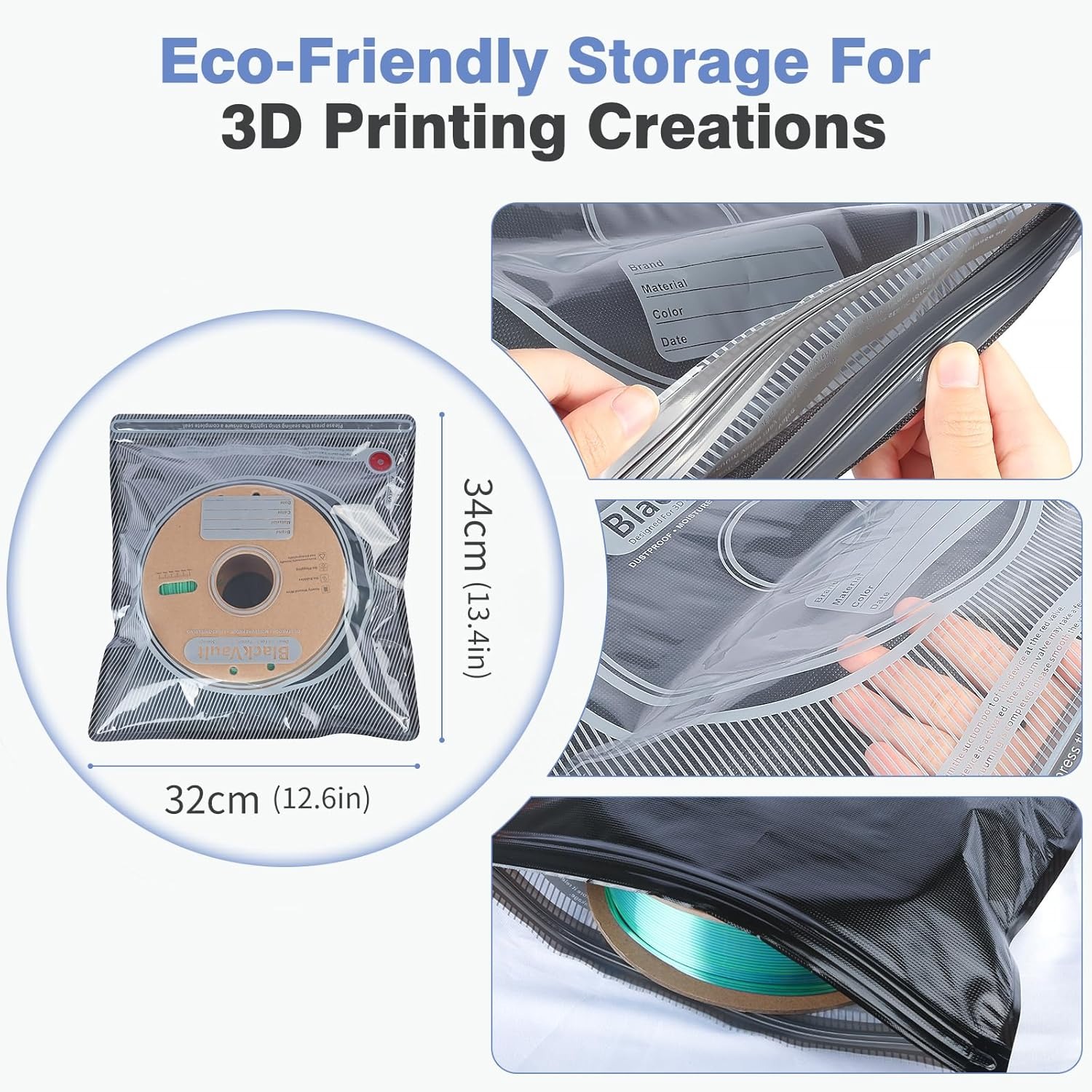 3D Filament Bag Black Filament - đánh giá và giá 3D Printing Bambu Lab