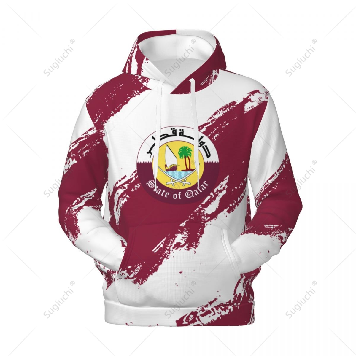 Unisex Qatar Flag Color Hoodie - đánh giá và giá 3D Printing Qatar