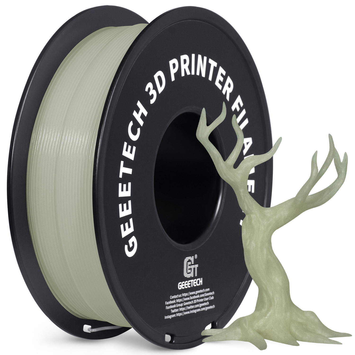GEEETECH Luminous PLA Filament - đánh giá và giá 3D Printing Nylon